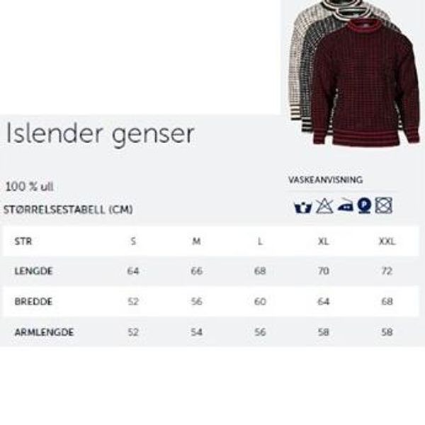 Hovedbilde Bråtens Islender ullgenser, svart/natur