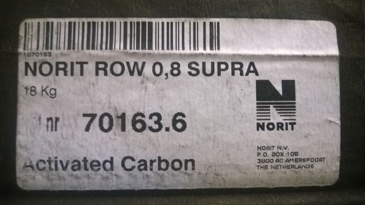 Aktivt kull NORIT ROW 0,8 SUPRA